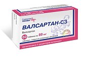 Купить валсартан-сз, таблетки, покрытые пленочной оболочкой 80мг, 60 шт в Павлове