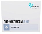 Купить лорноксикам, таблетки покрытые пленочной оболочкой 8мг, 30 шт в Павлове