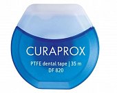 Купить curaprox (курапрокс) зубная нить тефлоновая с хлоргексидином 35м, df820 в Павлове