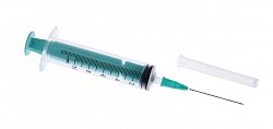 Шприц 10мл Луер 2-х компонентный с иглой 0,8х40мм, 100шт