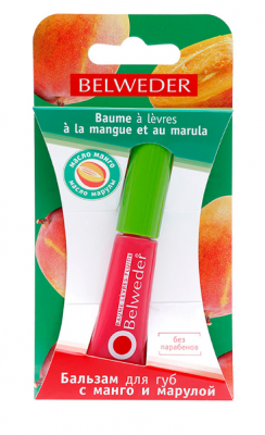 Купить belweder (бельведер) бальзам для губ манго и марула 7г в Павлове