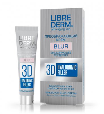 Купить librederm (либридерм) гиалуроновый 3д филлер крем для лица преображающий blur, 15мл в Павлове