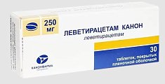 Купить леветирацетам-канон, таблетки, покрытые пленочной оболочкой 250мг, 30 шт в Павлове