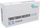 Купить тиоктовая кислота, таблетки покрытые пленочной оболочкой 300мг, 30шт в Павлове