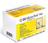 Купить иглы bd micro-fine плюс для шприц-ручки одноразовые 30g (0,30х8мм), 100 шт в Павлове