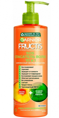 Купить garnier fructis sos (гарньер фруктис) комплексный уход спасатель волос несмываемый 10в1 400мл в Павлове