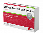 Купить бисопролол-велфарм, таблетки, покрытые пленочной оболочкой 5мг, 30 шт в Павлове