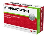 Купить аторвастатин, таблетки, покрытые пленочной оболочкой 20мг, 30 шт в Павлове