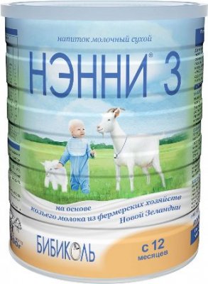 Купить нэнни 3 смесь на основе натурального козьего молока с пребиотиками с 12 месяцев, 800г в Павлове