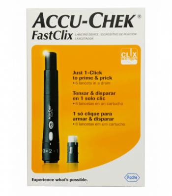 Купить ручка для прокалывания пальца accu-chek fastclix (акку-чек) + 6 ланцет в Павлове