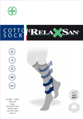 Купить релаксан (relaxsan) гольфы мужские с хлопком cotton socks размер 4, черный в Павлове
