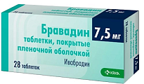 Купить бравадин, таблетки, покрытые пленочной оболочкой 7,5мг, 28 шт в Павлове