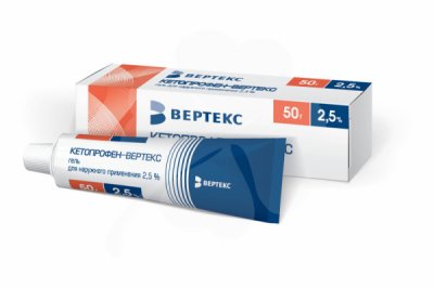 Купить кетопрофен-вертекс, гель для наружного применения 2,5%, 50г в Павлове