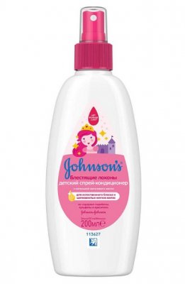 Купить johnson's baby (джонсон беби) спрей для волос блестящие локоны 200мл в Павлове