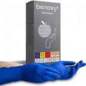 Купить перчатки benovy смотровые латексные нестерильные неопудренные повышенной прочности, размер хl, 25 пар в Павлове