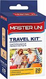 Master Uni (Мастер-Юни) набор: пластырь на полимерной основе Travel Kit, 20 шт