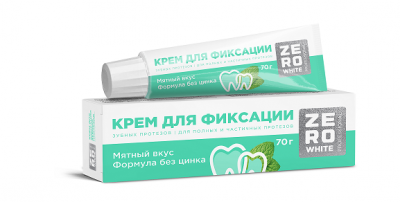 Купить zero white (зеро вайт) крем дя фиксации зубных протезов экстрасильный мятный вкус 70г в Павлове