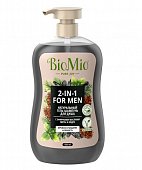 Купить biomio (биомио) гель-шампунь 2в1 для душа натуральный с эфирным маслом мыты и кедра, 650мл в Павлове