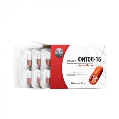 Купить фитол-16 фитосбор атерометин, капсулы 450 мг, 30 шт бад в Павлове