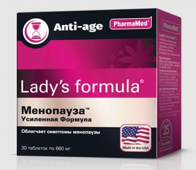 Купить lady's formula (леди-с формула) менопауза усиленная формула, таблетки, 30 шт бад в Павлове