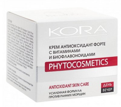 Купить kora (кора) крем антиоксидант форте для лица с витаминами и биофлавоноидами 50мл в Павлове