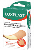 Купить luxplast (люкспласт) пластырь кровоостанавливающий на полимерной основе 72х19мм, 15 шт в Павлове