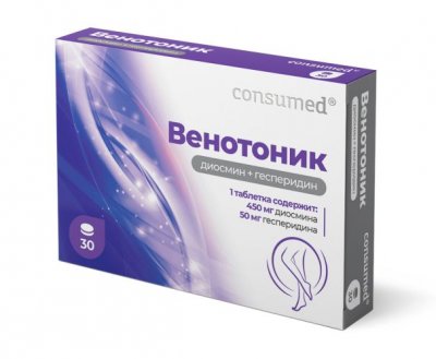 Купить венотоник (диосмин+гесперидин) консумед (consumed) 500мг, таблетки, 30 шт бад в Павлове