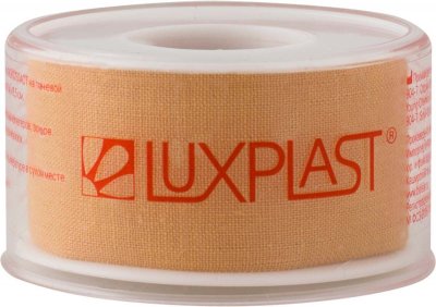 Купить luxplast (люкспласт) пластырь фиксирующий тканевая основа 2,5см х 5м в Павлове