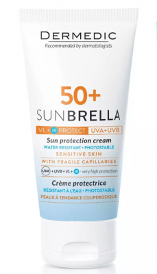 Купить dermedic sunbrella (дермедик) солнцезащитный крем для чувствительной кожи, 50мл spf50+ в Павлове