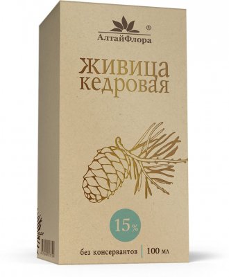 Купить живица кедровая алтайфлора, 15% 100мл (алтайская чайная компания, нпц ооо, россия) в Павлове