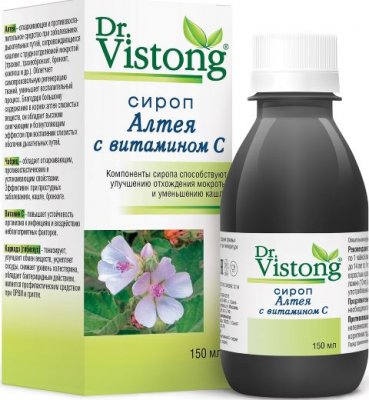 Купить dr vistong (дорктор вистонг) сироп алтея с витамином с, флакон 150мл бад в Павлове