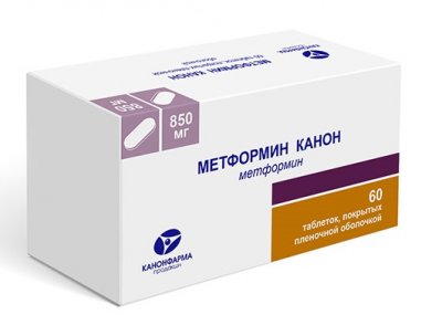 Купить метформин-канон, таблетки, покрытые пленочной оболочкой 850мг, 60 шт в Павлове