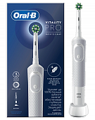 Купить oral-b (орал-би) электрическая зубная щетка vitality pro d103.413.3 тип 3708 с зарядным устройством, тип 3757, белый в Павлове