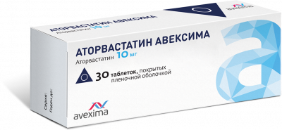 Купить аторвастатин-авексима, таблетки, покрытые пленочной оболочкой 10мг, 30 шт в Павлове