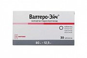 Купить валтеро-эйч, таблетки покрытые пленочной оболочкой 80 мг+ 12,5 мг, 30 шт в Павлове