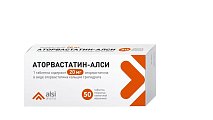 Купить аторвастатин-алси, таблетки, покрытые пленочной оболочкой 20мг, 50 шт в Павлове