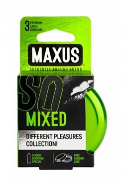 Maxus (Максус) презервативы Миксед микс-набор 3шт