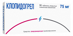 Купить клопидогрел, таблетки, покрытые пленочной оболочкой 75мг, 90 шт в Павлове