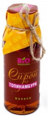 Купить bio national сироп из топинамбура натуральный малина, флакон 250мл в Павлове