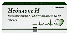 Купить небилонг н, таблетки 12,5мг+5мг, 30 шт в Павлове