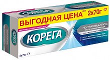 Купить корега крем для фиксации зубных протезов нейтральный вкус 70г, 2 шт в Павлове