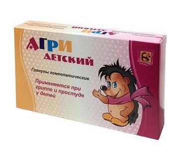 АГРИ Детский, гранулы гомеопатические, пакетики 10г, 2 шт