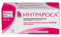 Купить интрароса, суппозитории вагинальные 6,5мг, 28 шт+ в комплекте с аппликаторами-6 шт в Павлове