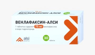 Купить венлафаксин, таблетки 75мг, 30 шт в Павлове