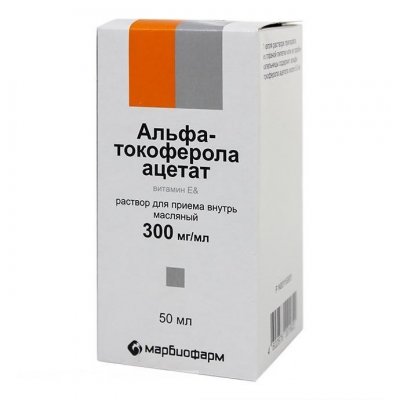 Купить альфа-токоферола ацетат (витамин е), раствор для приема внутрь, масляный 300мг/мл, флакон 50мл в Павлове