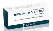Купить диосмин-н органика, таблетки, покрытые пленочной оболочкой 50мг+450мг, 60 шт в Павлове