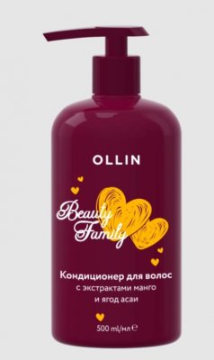 Купить ollin (оллин) beauty family кондиционер для волос с экстрактами манго и ягод асаи, 500 мл в Павлове