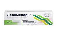 Купить левомеколь, мазь для наружного применения 40 мг/г+7,5 мг/г, 40г в Павлове