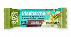 Купить ирисфарма (irispharma) батончик протеиновый 30% фисташковое мороженое в шоколадной глазури, 40г бад в Павлове