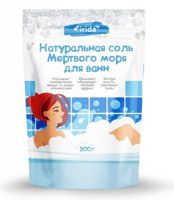 Купить мирида (mirida), соль для ванн мертвого моря натуральная, 500г в Павлове